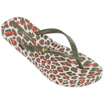 Ipanema Flip Flops Women Animal Print Khaki 159470BXK Ireland